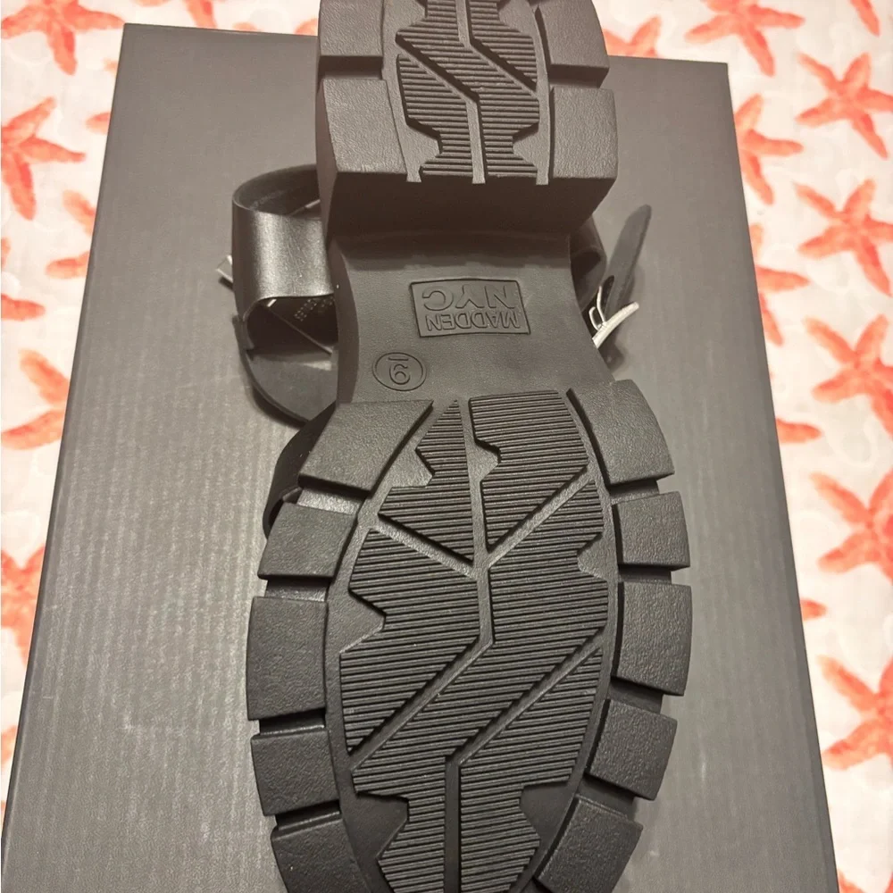 Trendy Black Platform Sandals - Picture 3 of 8